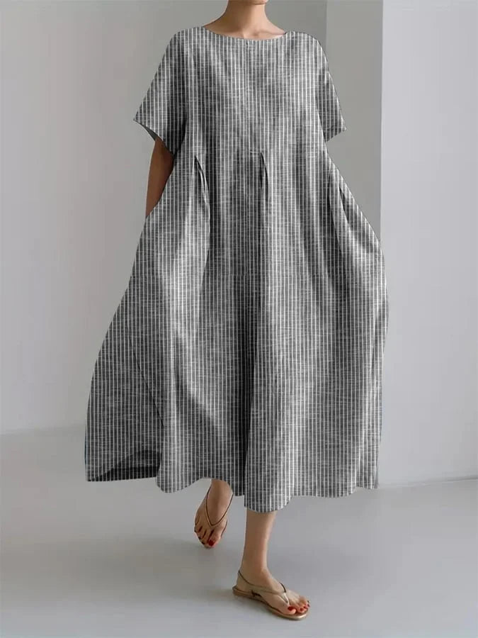 Bianca | Relaxed Long Dress with Retro Style and Comfortable Fit