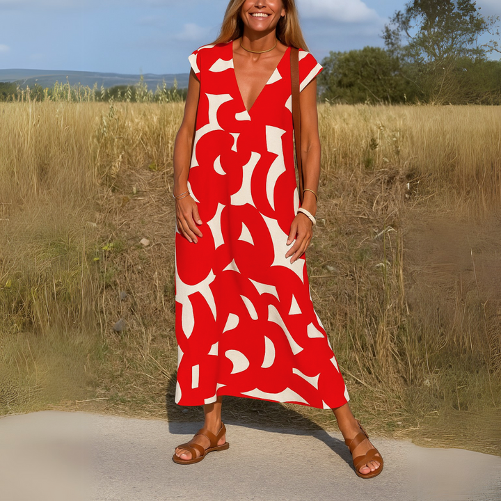 Rafaëlle | Fluid Dress with V-Neck