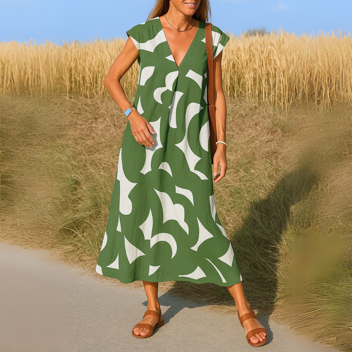 Rafaëlle | Fluid Dress with V-Neck