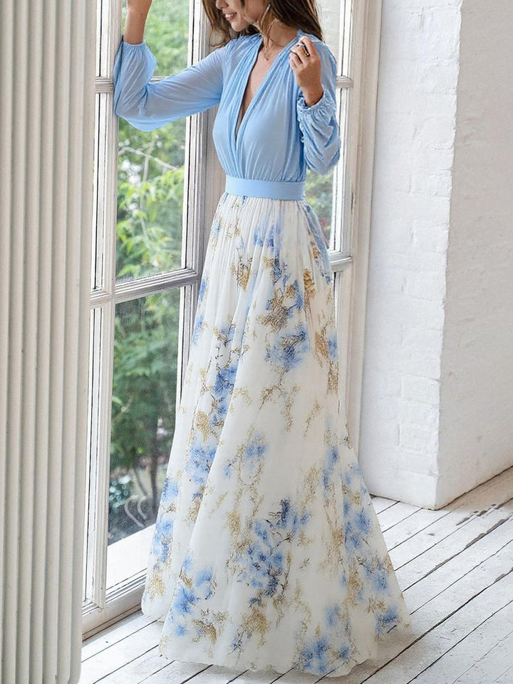 Harper™ | Long Floral Print Dress