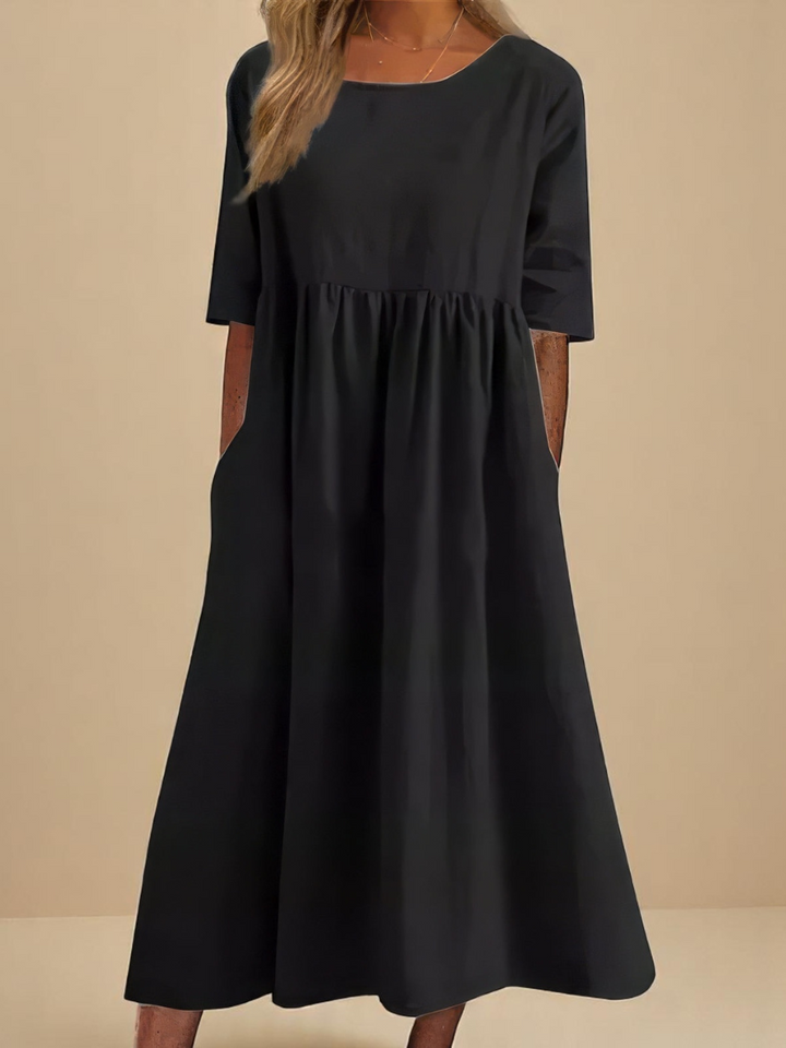 Laure | Light and Flowing Short-Sleeved Dress