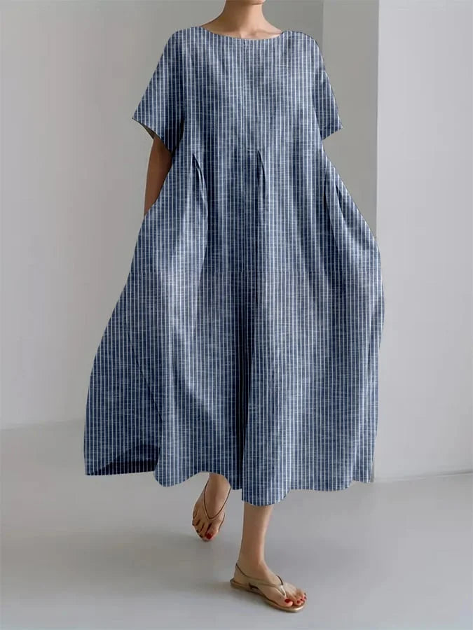 Bianca | Relaxed Long Dress with Retro Style and Comfortable Fit