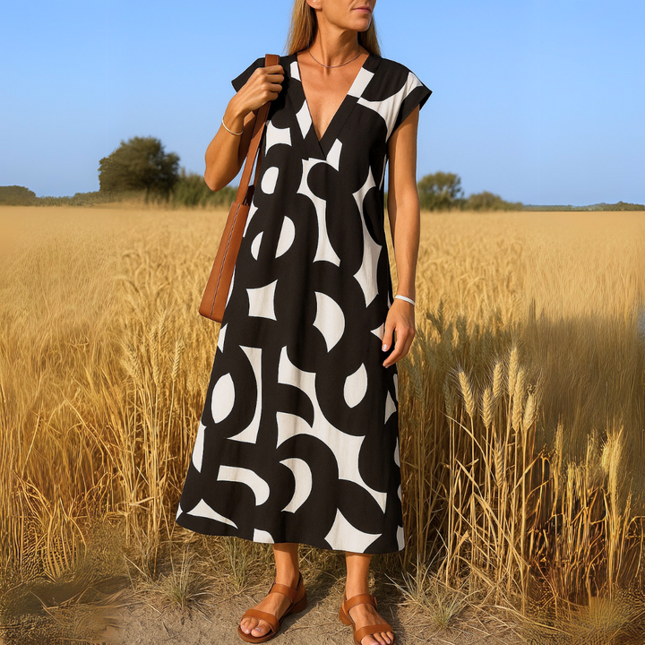 Rafaëlle | Fluid Dress with V-Neck