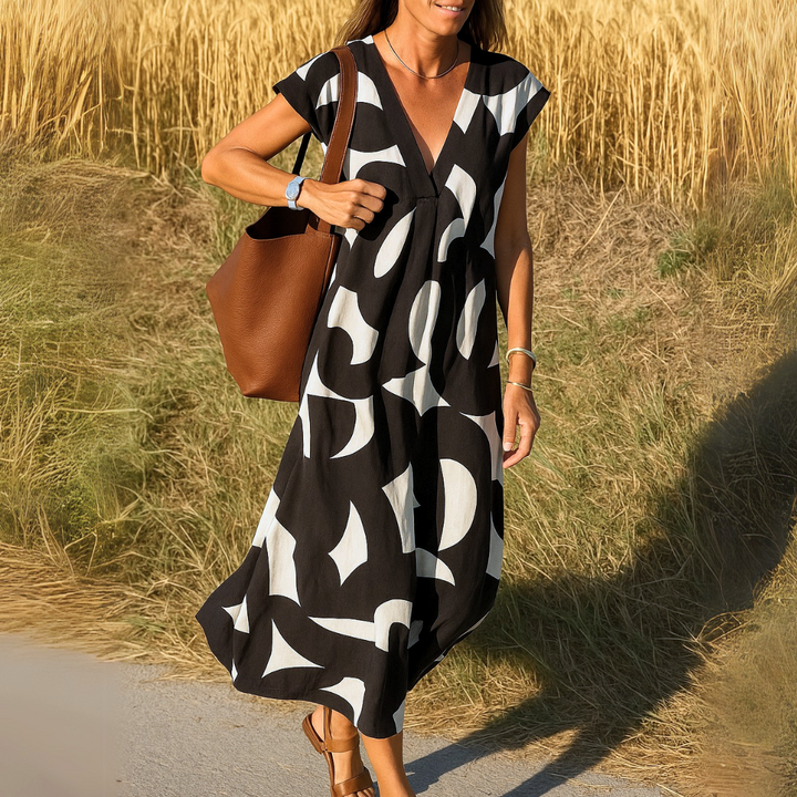 Rafaëlle | Fluid Dress with V-Neck