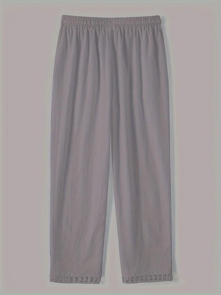 Tracey Contrast Trim Cropped Pants