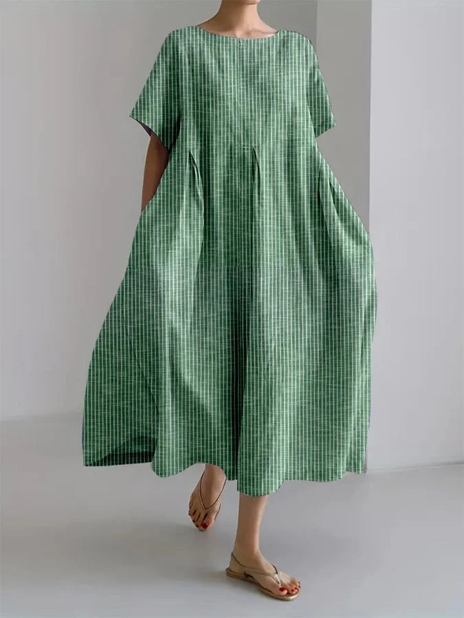 Bianca | Relaxed Long Dress with Retro Style and Comfortable Fit