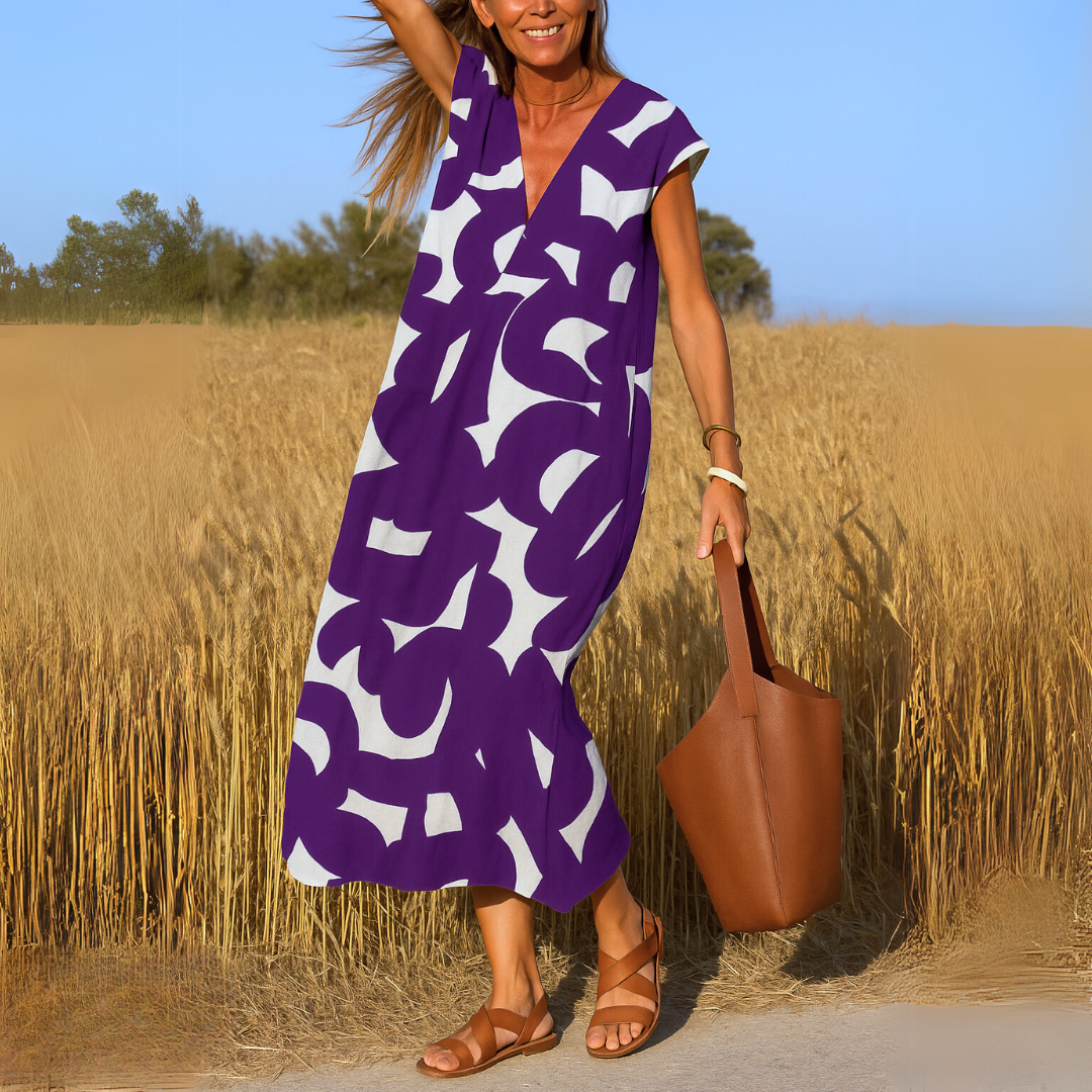 Rafaëlle | Fluid Dress with V-Neck