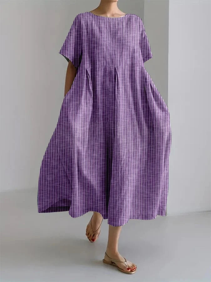 Bianca | Relaxed Long Dress with Retro Style and Comfortable Fit
