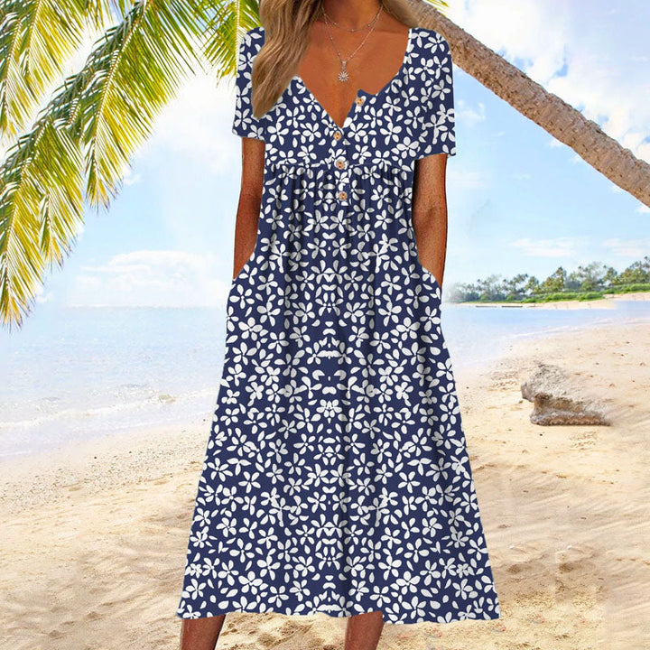 Casual Floral Print Dress