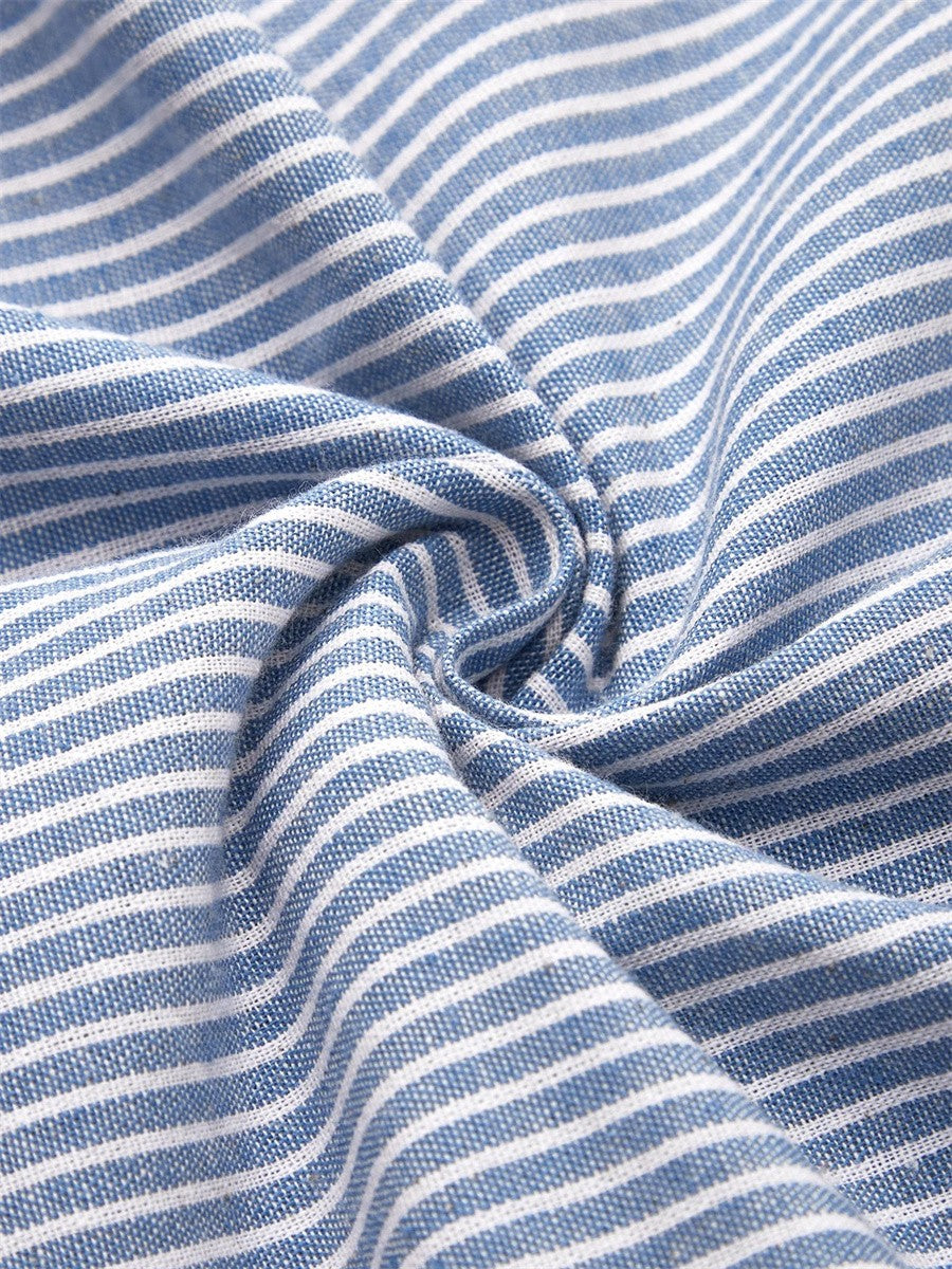 Cora | Striped Midi Dress with Relaxed Elegance