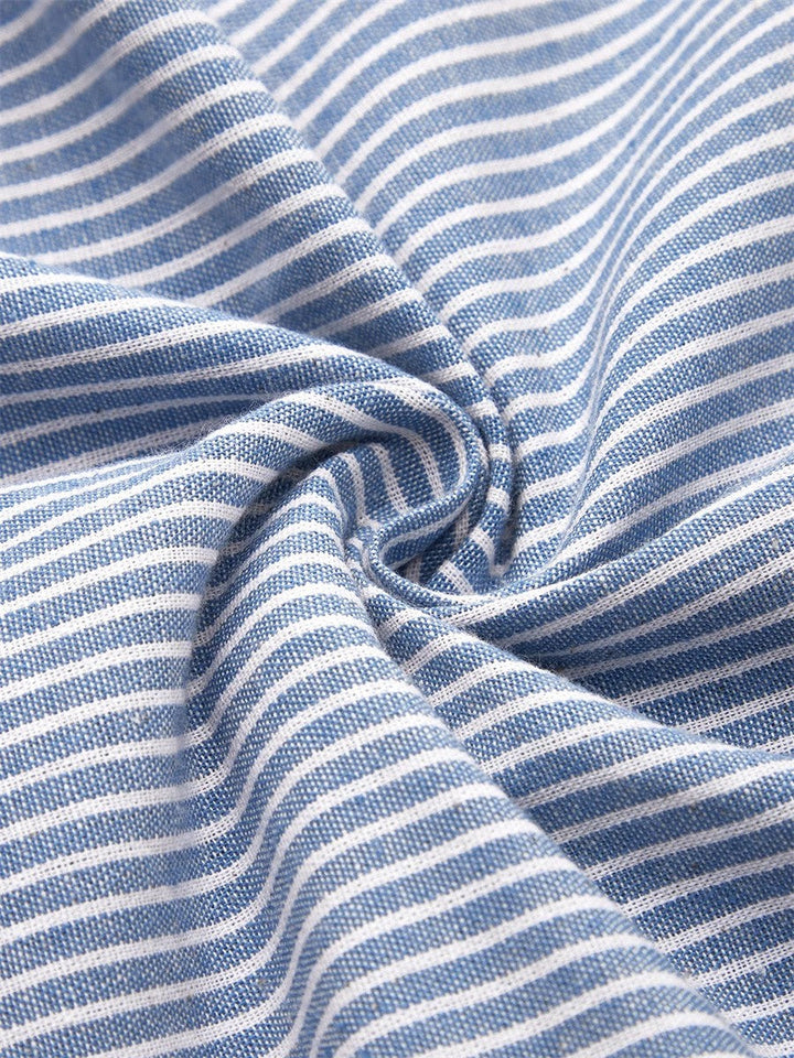 Cora | Striped Midi Dress with Relaxed Elegance