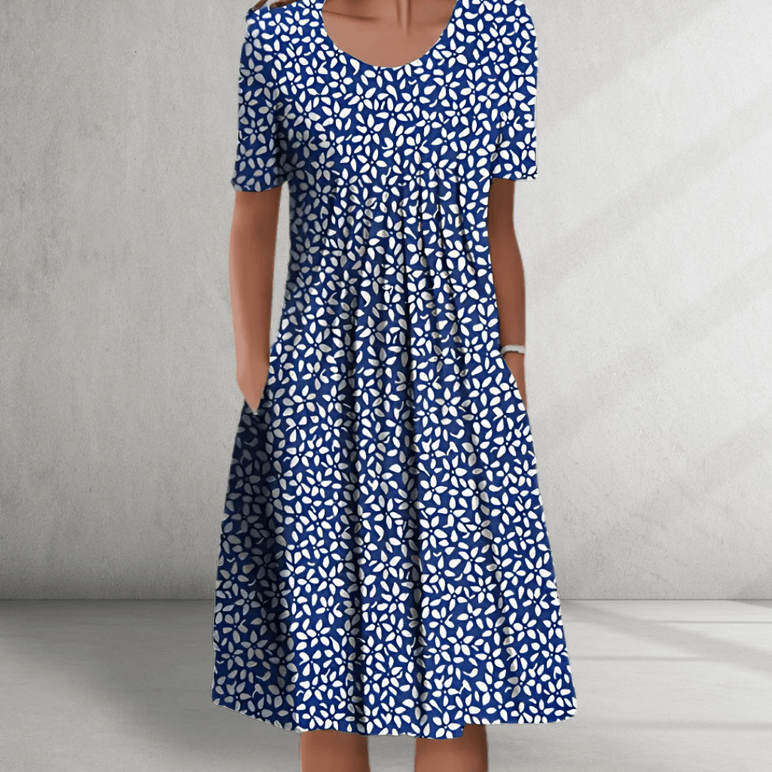 Floral Dress – Short Sleeves – Relaxed Everyday Fit