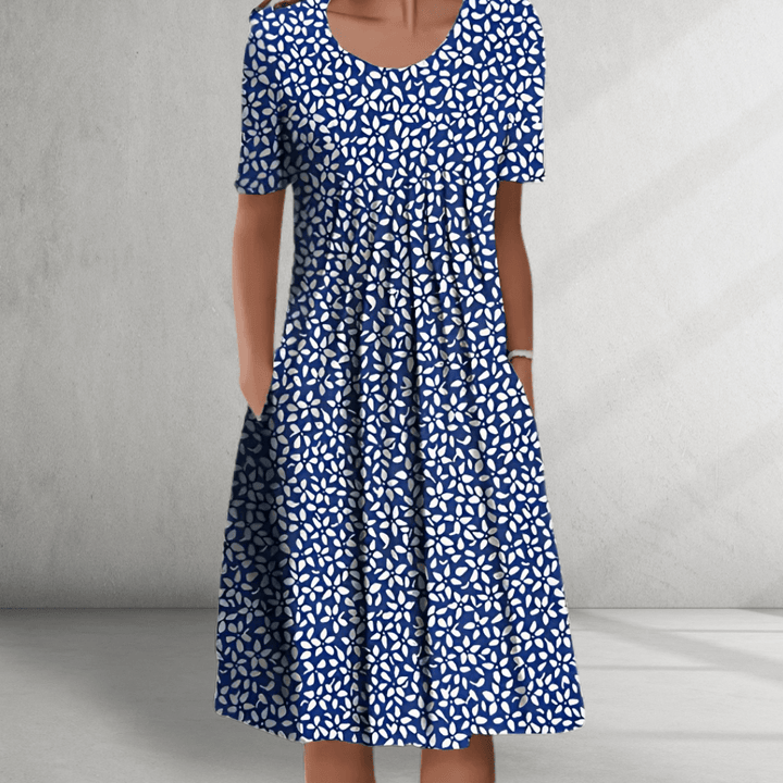 Floral Dress – Short Sleeves – Relaxed Everyday Fit