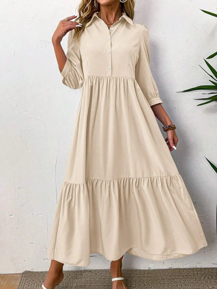 Elise | Fluid Shirt Dress