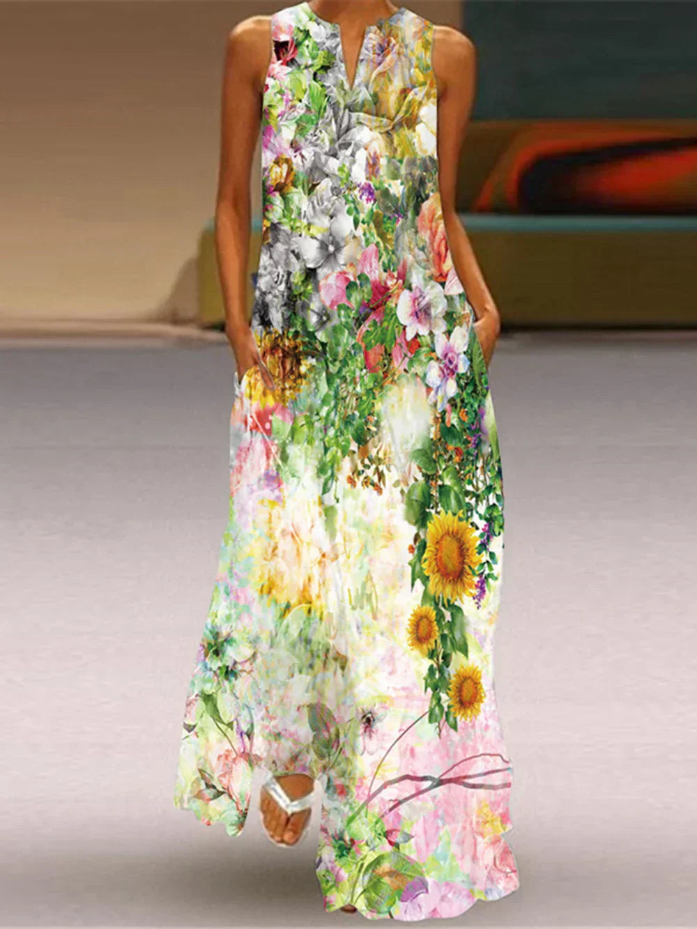 Aurelia | A-Line Butterfly Floral Dress