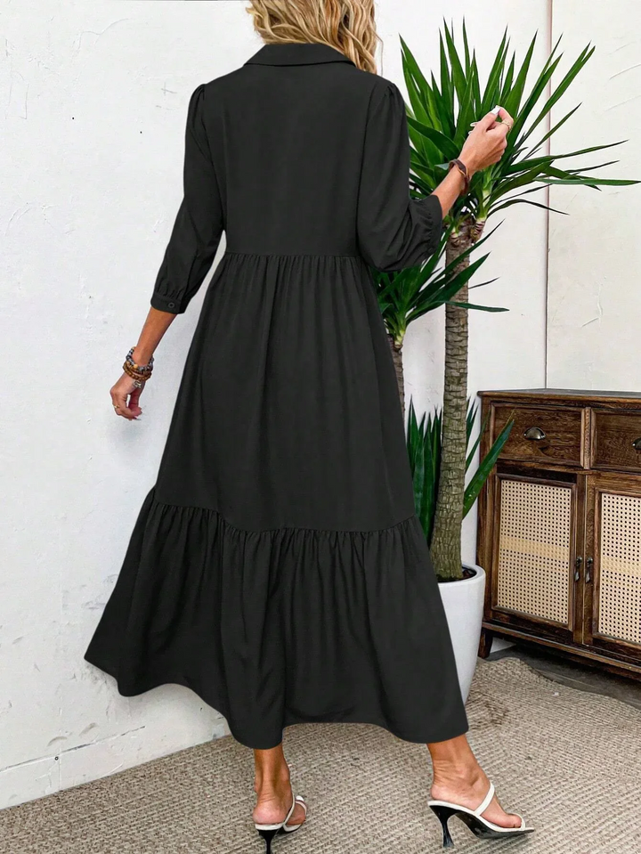 Elise | Fluid Shirt Dress