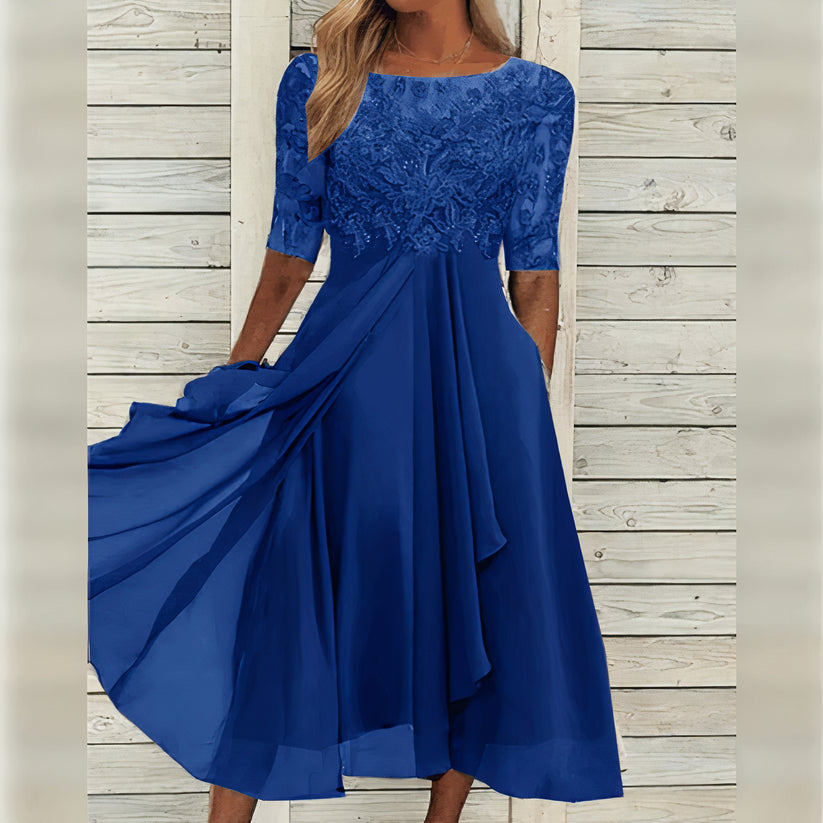 Taryn | Elegant lace midi dress