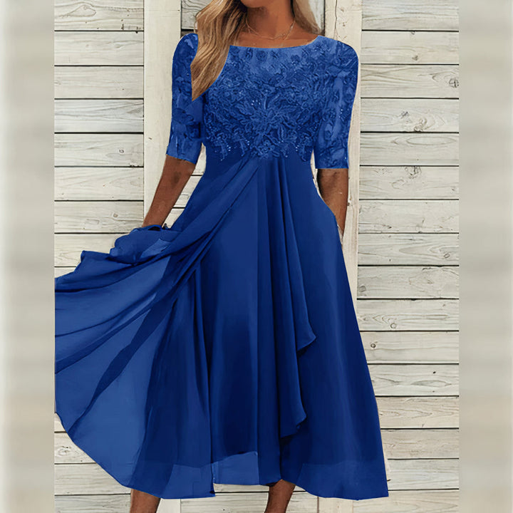 Taryn | Elegant lace midi dress