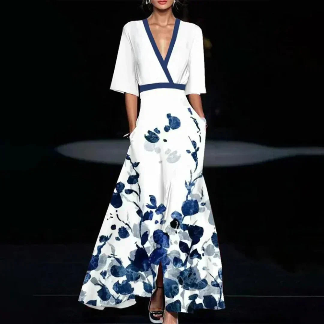 Jamie - Elegant Dress with Floral Pattern