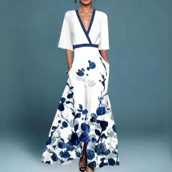 Jamie - Elegant Dress with Floral Pattern
