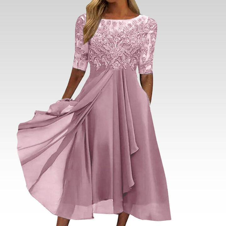 Taryn | Elegant lace midi dress