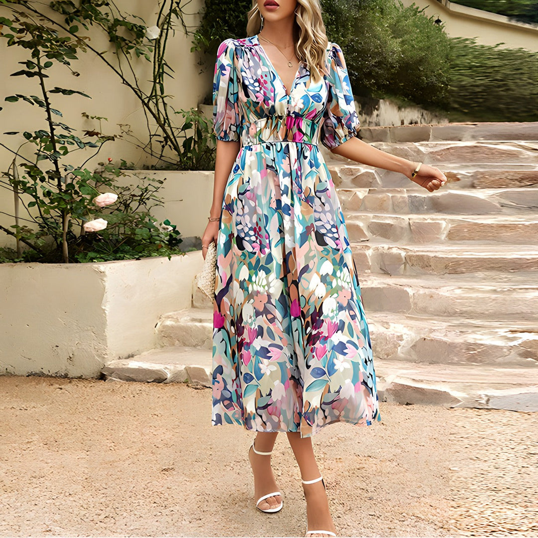 ELISE™ | Elegant Midi Dress