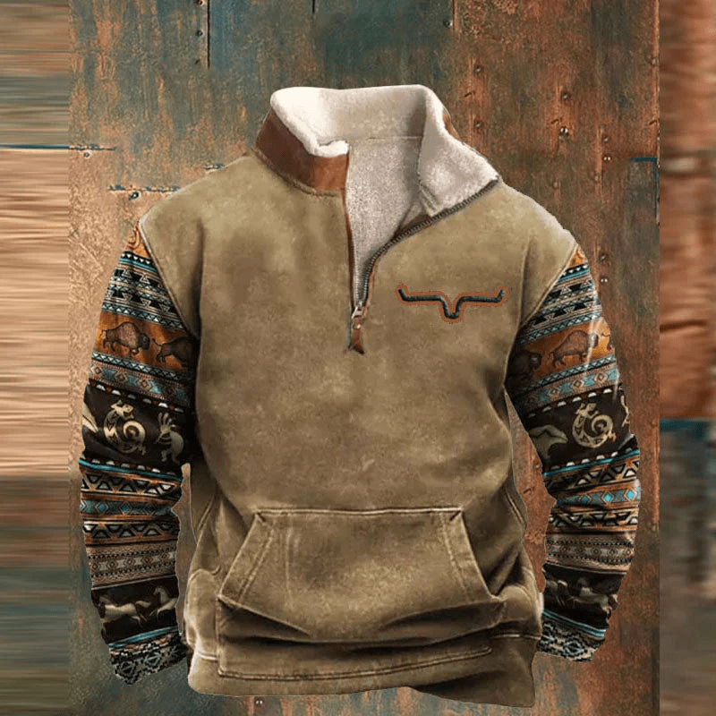 Dakota Graphic Zip-Up Sweatshirt