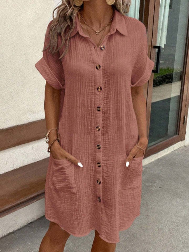 Elise | Oversized Polo Dress in Fabric