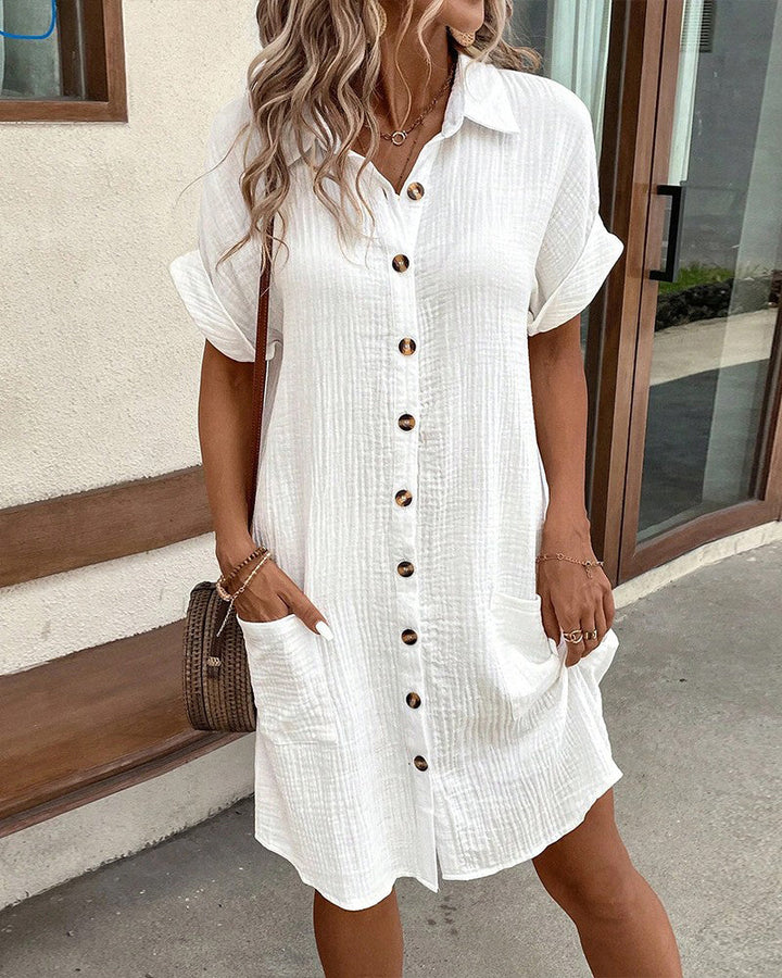 Elise | Oversized Polo Dress in Fabric