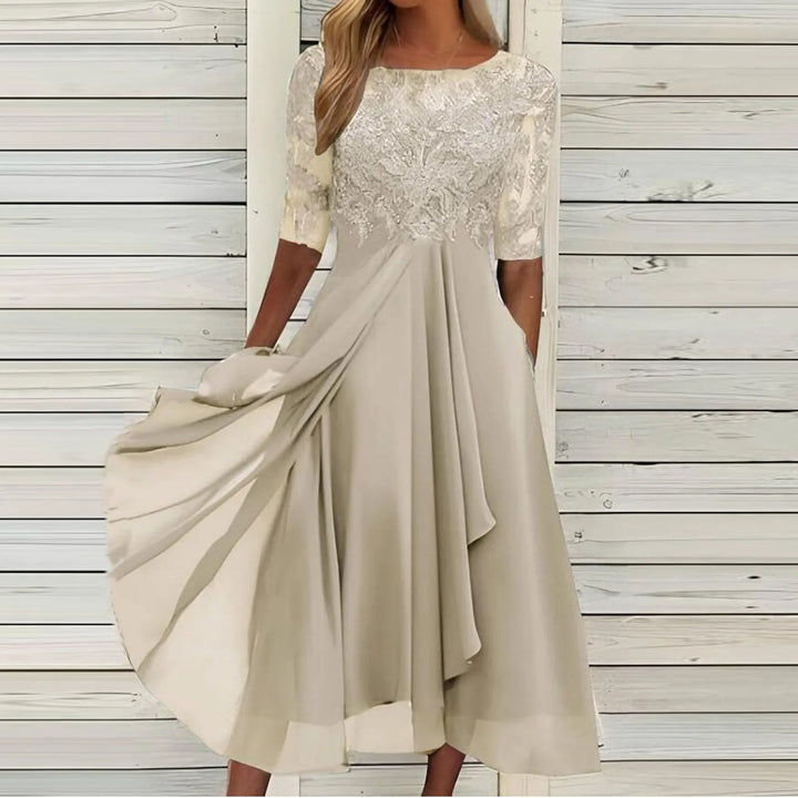 Taryn | Elegant lace midi dress