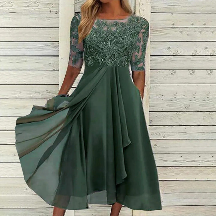 Taryn | Elegant lace midi dress