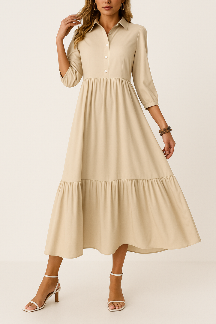 Elise | Fluid Shirt Dress