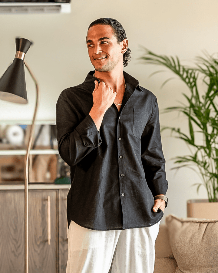 Jalen | Minimalist Long-Sleeve Men’s Shirt
