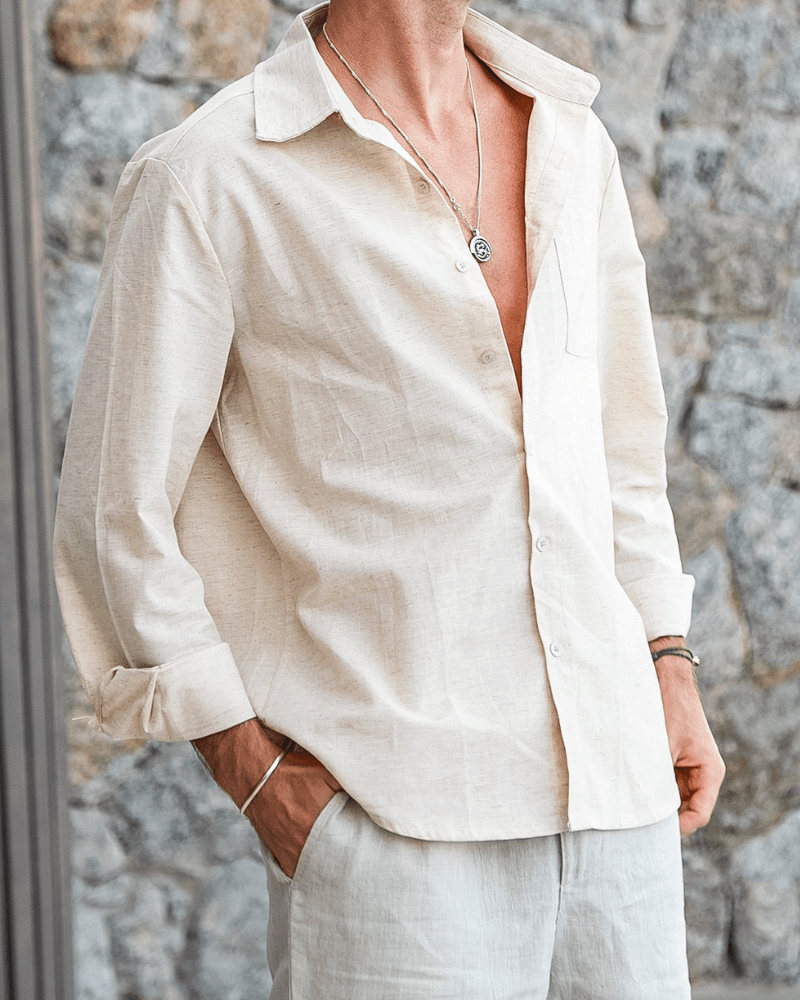 Jalen | Minimalist Long-Sleeve Men’s Shirt