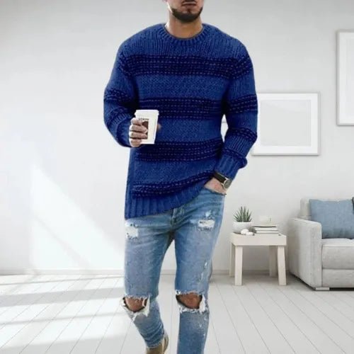 Kaelen | Relaxed Striped Knit Sweater