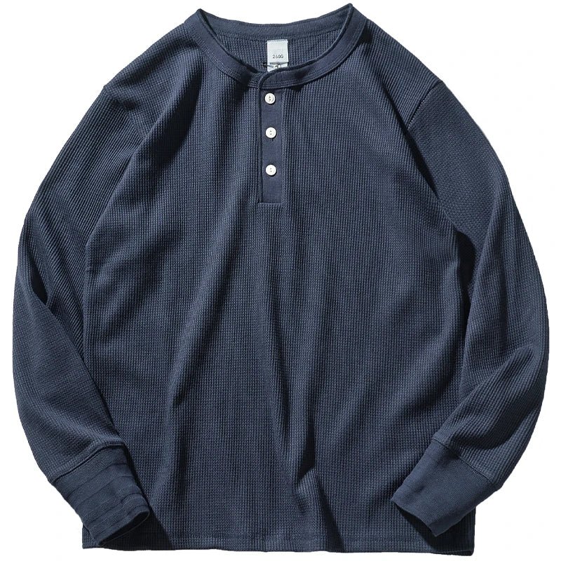 Miles | Classic Waffle Henley Shirt