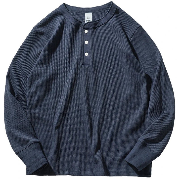 Miles | Classic Waffle Henley Shirt