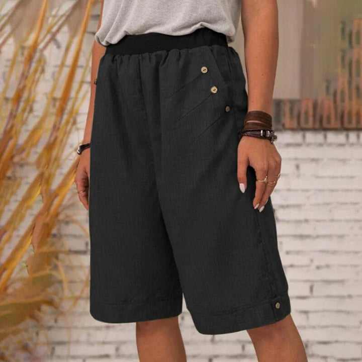 2025 Summer Sale - Ladies Summer Loose, Relaxed Knee-Length Shorts
