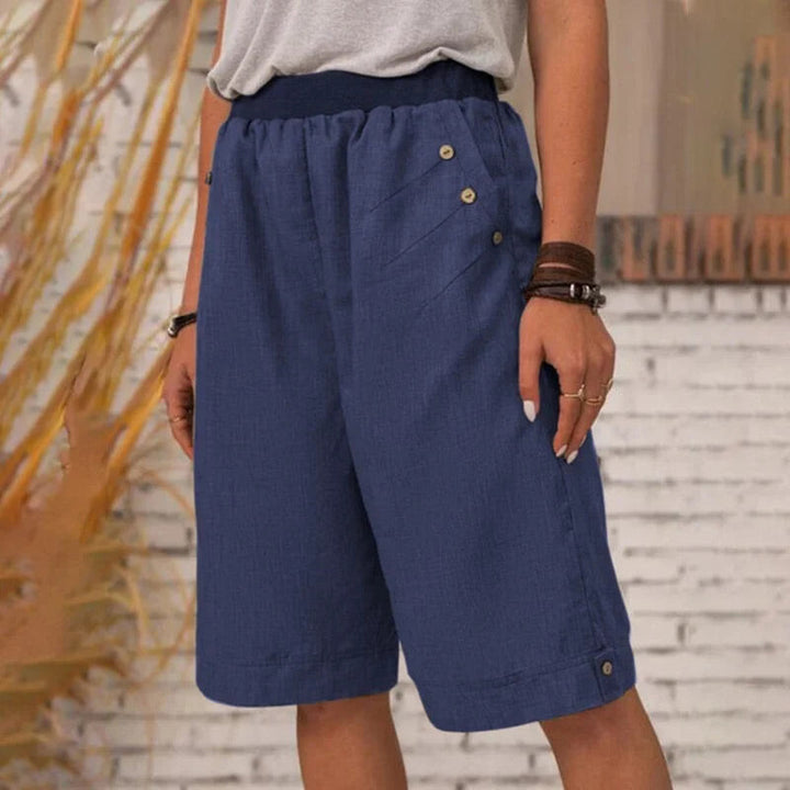 2025 Summer Sale - Ladies Summer Loose, Relaxed Knee-Length Shorts